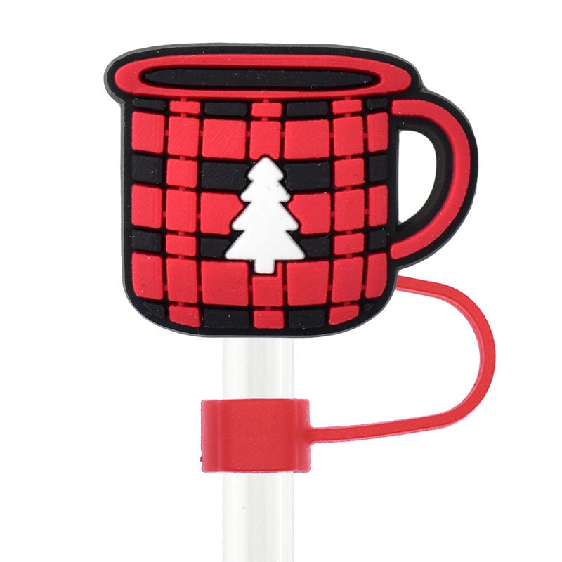 Christmas Casual Cute Pastoral Santa Claus Silica Gel Straw Decorative Cap 10 PCS/Package