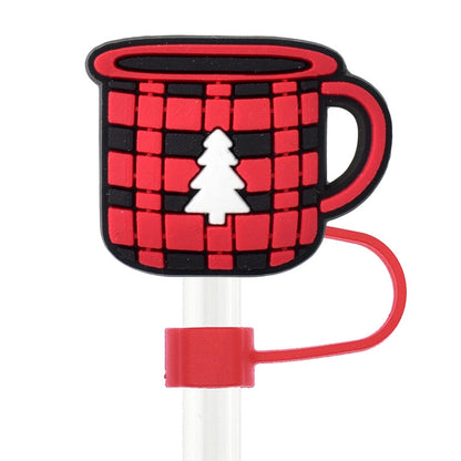 Christmas Casual Cute Pastoral Santa Claus Silica Gel Straw Decorative Cap 10 PCS/Package