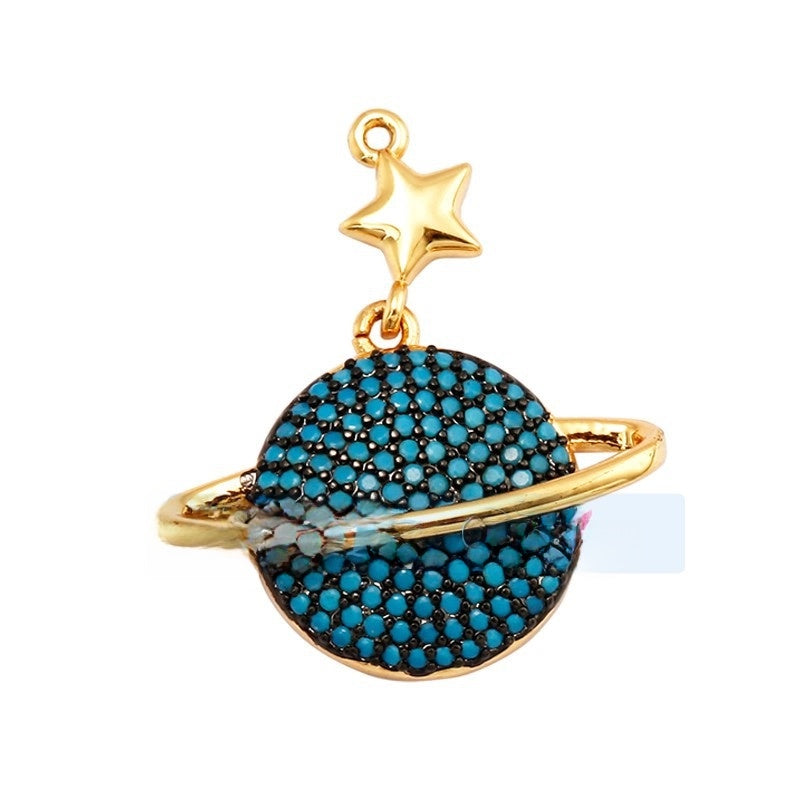 1 Piece Copper Geometric Heart Shape Snowflake Pendant Jewelry Accessories