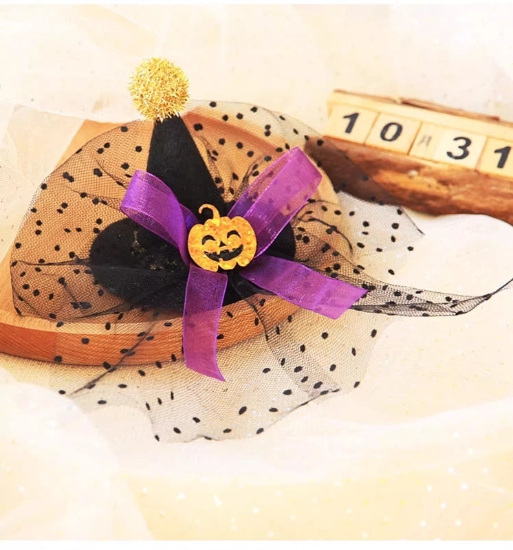 Halloween Cute Funny Unisex Pumpkin Bat Ghost Hair Clip