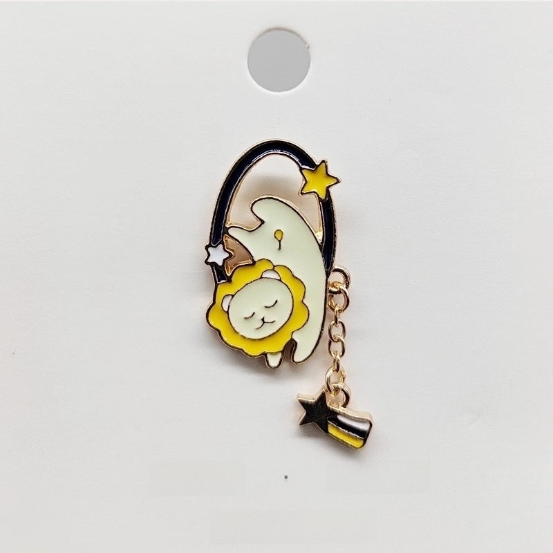 Casual Cute Streetwear Pin Cartoon Character Alloy Enamel Unisex Brooches