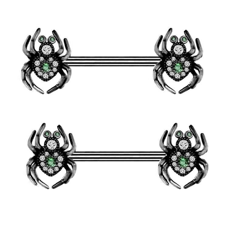 1 Piece Hip-hop Sexy Shiny Animal Heart Shape Plating Inlay Stainless Steel Copper Rhinestones Zircon White Gold Plated Gold Plated Ear Studs Belly Ring