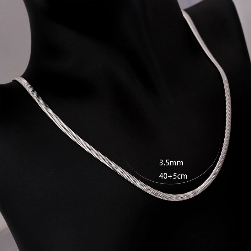 Minimalist Classic Style Solid Color 304 Stainless Steel 18K Gold Plated Plating Necklace