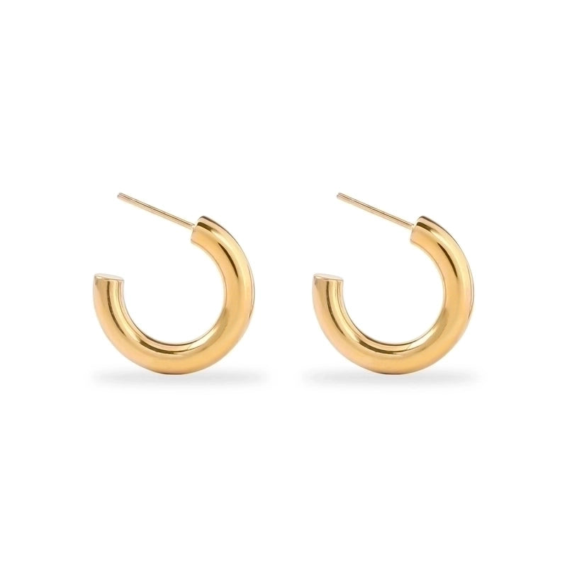 1 Pair Fashion Geometric Plating 201 Stainless Steel 18K Gold Plated Earrings