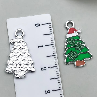 1 Piece 20 PCS/Package 17x14mm 23x18mm 23x23mm Alloy Christmas Tree Santa Claus Gingerbread Pendant Jewelry Accessories