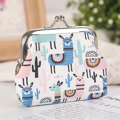 Women's Plant Pu Leather Buckle Kids Wallets