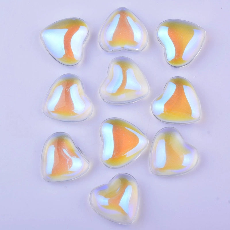 2 Pieces Gemstoen Heart Special Large Favorably 20Mm Pink Crystal Love Amethyst Heart-Shaped Ornaments