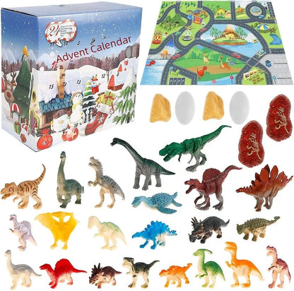 Christmas Countdown Dinosaur Blind Box Advent Calendar Diy Tyrannosaurus Rex Dinosaur Toy Set