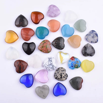 2 Pieces Gemstoen Heart Special Large Favorably 20Mm Pink Crystal Love Amethyst Heart-Shaped Ornaments