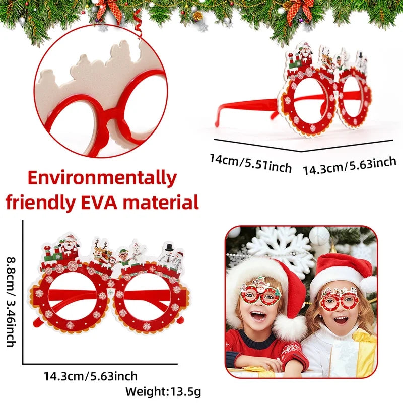 Christmas Nordic Style Modern Style Santa Claus Snowman Plastic Party Festival Glasses