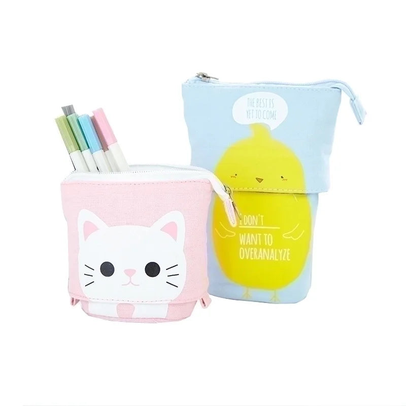 Cartoon Cloth School Cute Pencil Case
