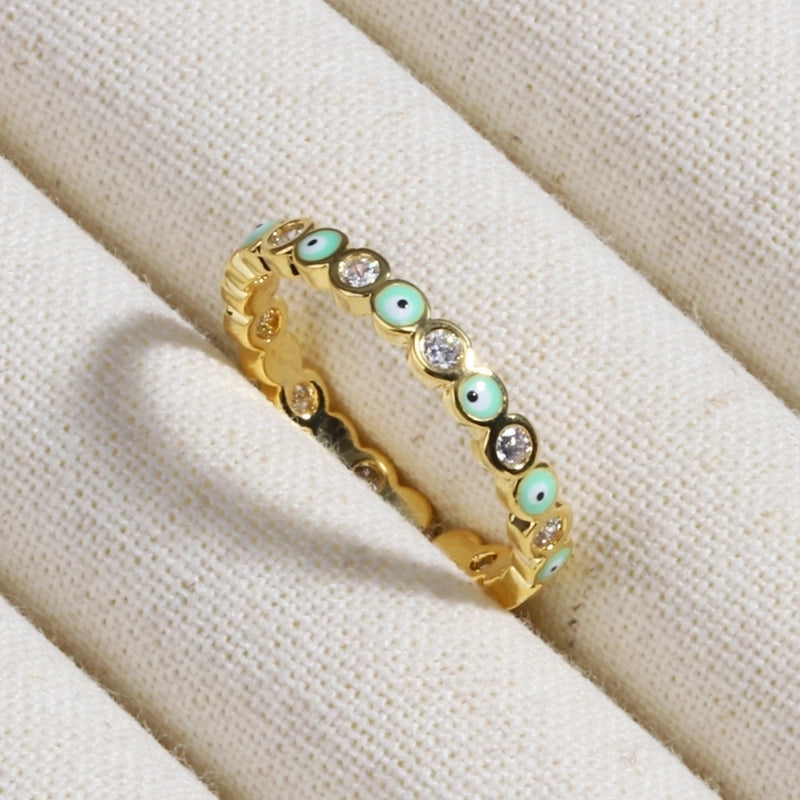 Copper Devil's Eye Rings