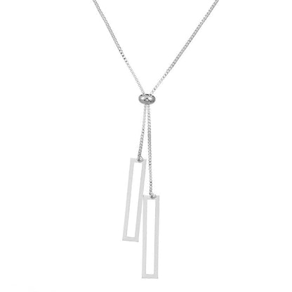 Casual Minimalist Cross Infinity Heart Shape Titanium Steel Copper Plating Hollow Out Inlay Crystal Rhinestones Zircon 18k Gold Plated Gold Plated Silver Plated Pendant Necklace