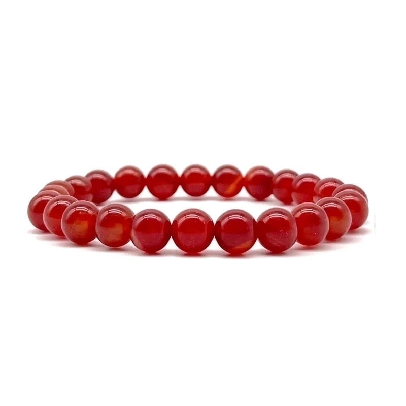 Minimalist Solid Color Natural Stone Beaded Bracelets