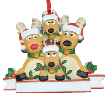 Christmas Fashion Dog Resin Party Hanging Ornaments