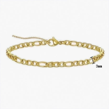 Minimalist Solid Color Stainless Steel Plating Bracelets Anklet Necklace