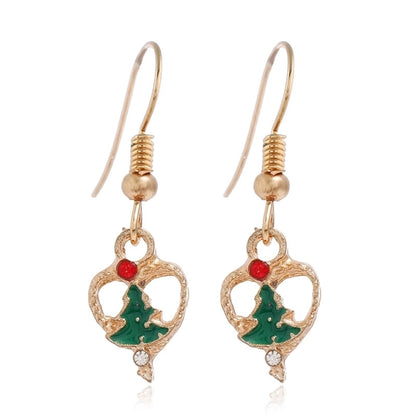 Fashion Christmas Tree Santa Claus Alloy Plating Women's Drop Earrings 1 Pair