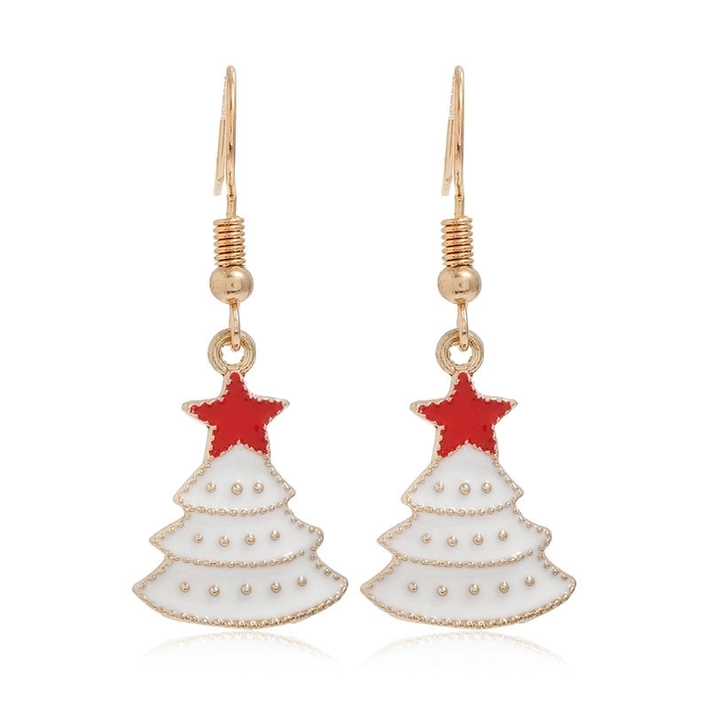 Fashion Christmas Tree Santa Claus Alloy Plating Women's Drop Earrings 1 Pair