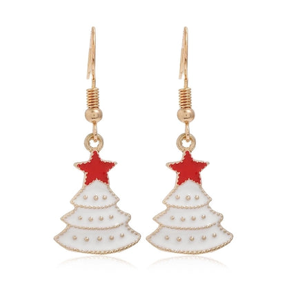 Fashion Christmas Tree Santa Claus Alloy Plating Women's Drop Earrings 1 Pair