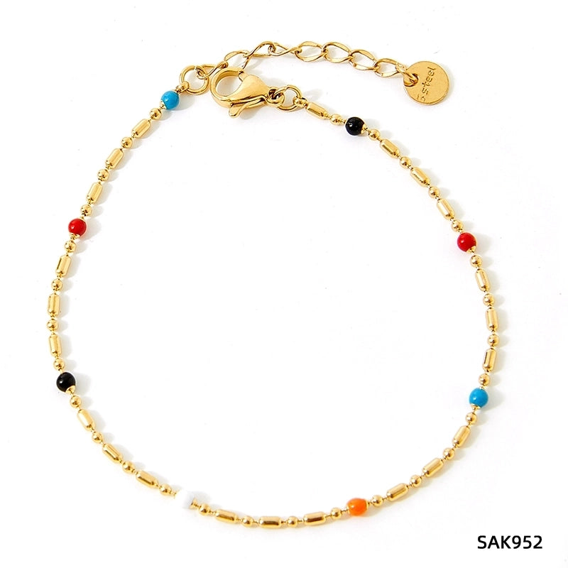 3 Pieces Casual Retro Geometric 304 Stainless Steel 16K Gold Plated White Gold Plated Gold Plated Zircon Bracelets In Bulk