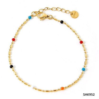 3 Pieces Casual Retro Geometric 304 Stainless Steel 16K Gold Plated White Gold Plated Gold Plated Zircon Bracelets In Bulk