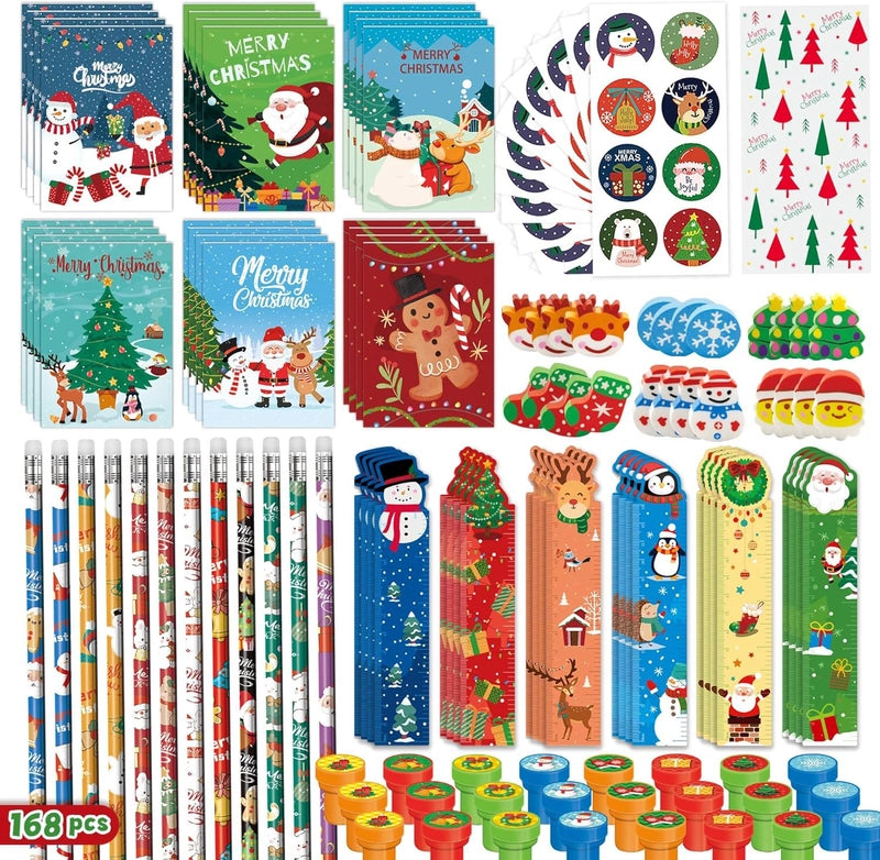 Christmas Cute Christmas House Christmas Tree Santa Claus Mixed Materials Class Christmas Learning