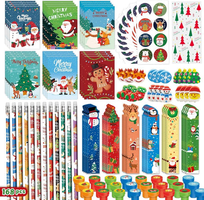 Christmas Cute Christmas House Christmas Tree Santa Claus Mixed Materials Class Christmas Learning