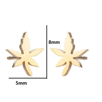 1 Pair Fashion Heart Shape Flower Plating 304 Stainless Steel 18K Gold Plated Stainless Steel Earrings