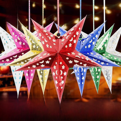 Christmas Christmas Star Party Decorative Props Decorations Hanging Ornaments