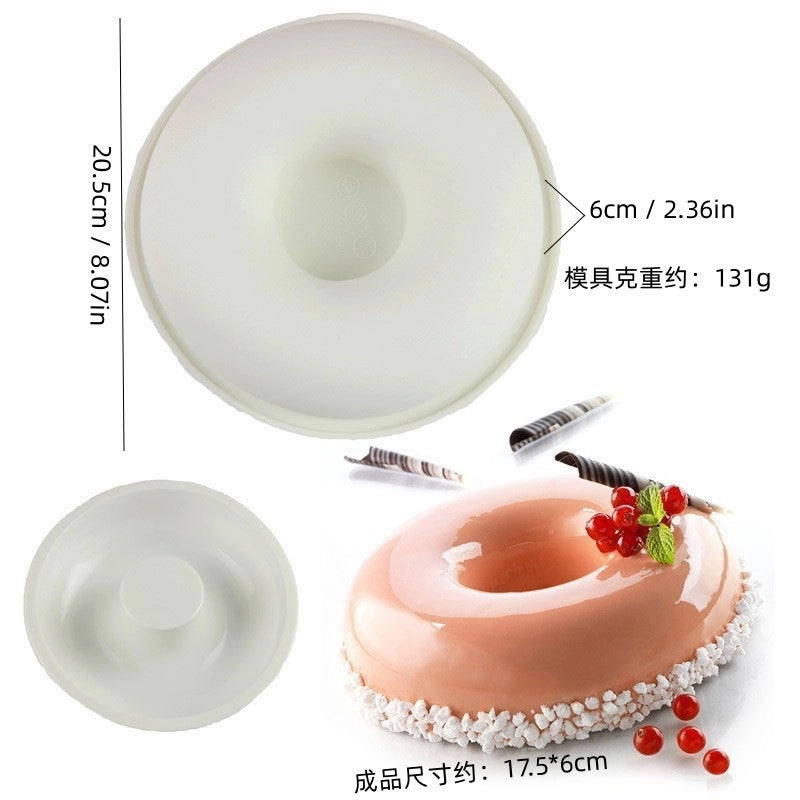 Casual Geometric Heart Shape Rose Silica Gel Kitchen Molds 1 Piece