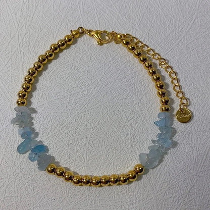 Ethnic Style Color Block 304 Stainless Steel Natural Stone Bracelets In Bulk