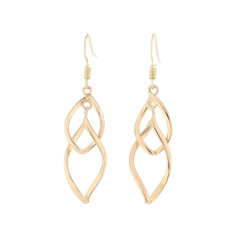 1 Pair Vintage Style Water Droplets Copper Drop Earrings