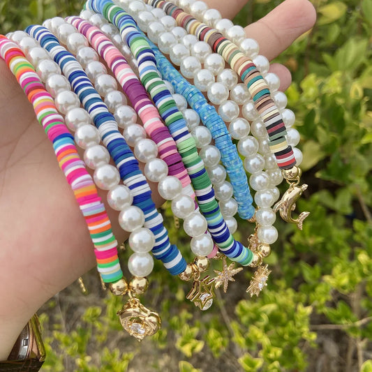 Women Bohemian Animal Polymer Clay Diamond Inlay Chokers