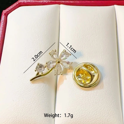 Sweet Pin Rabbit Swan Snowflake Copper Plating Women's Brooches