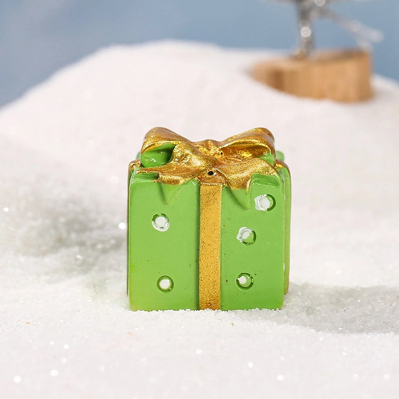 Christmas Cute Christmas Tree Santa Claus Gift Box Synthetic Resin Holiday Daily