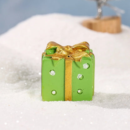 Christmas Cute Christmas Tree Santa Claus Gift Box Synthetic Resin Holiday Daily