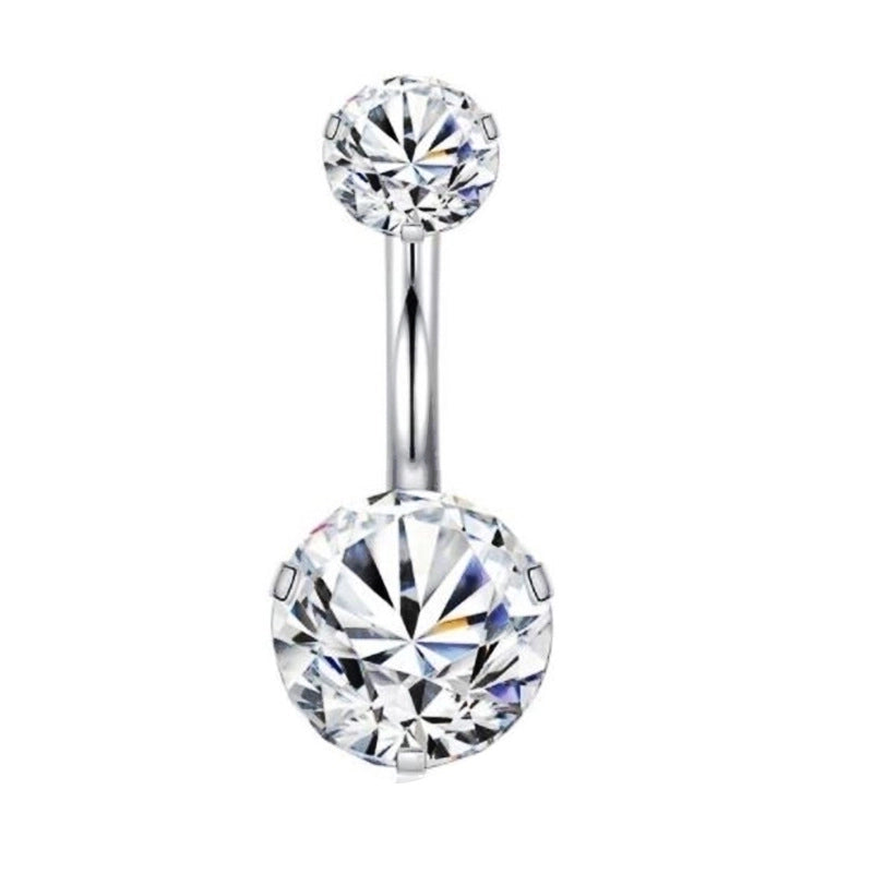 Minimalist Geometric Stainless Steel Plating Belly Ring 1 Piece