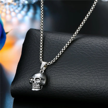Retro Skull Alloy Plating Halloween Unisex Necklace