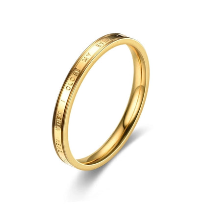 Minimalist Geometric Titanium Steel Plating Inlay Rhinestones Rings