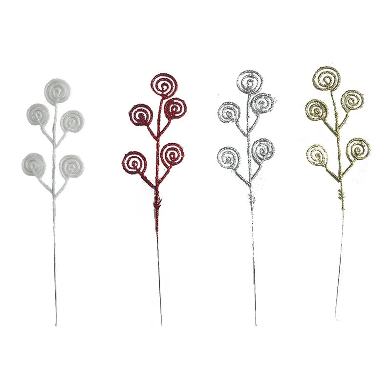 Christmas Gold Candy Ring Christmas Decoration Candy Ring Decorations Hollow Ornaments Sequins Accessories Cross-border