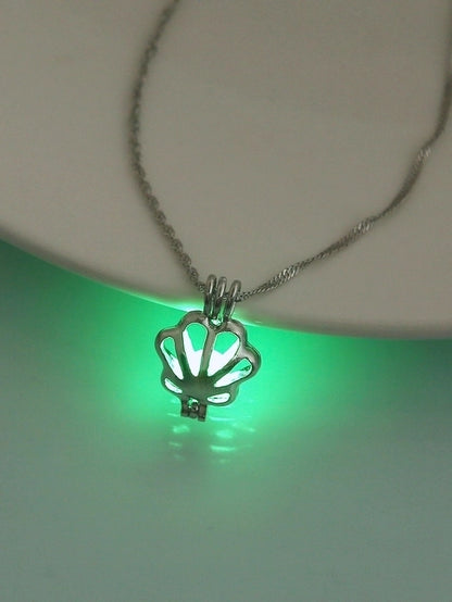 Luminous Hollow Snowflake Pendant Necklace