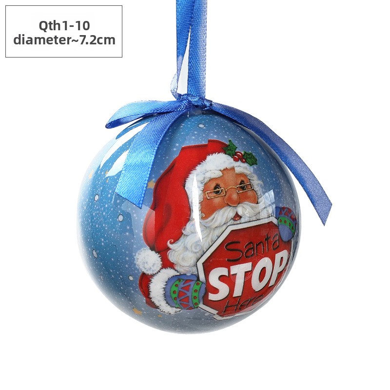 Christmas Ball Pendant Snowman Foam Ball Ornament Christmas Tree Hanging Ball Atmosphere Decoration Supplies