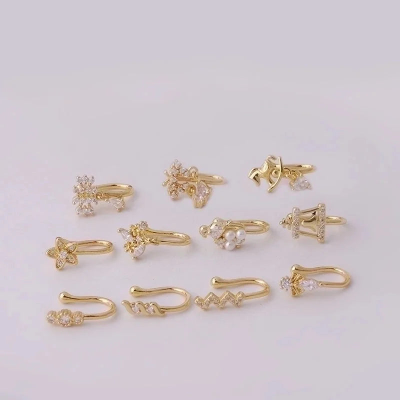 Nose Rings & Studs Fashion Geometric Copper Plating