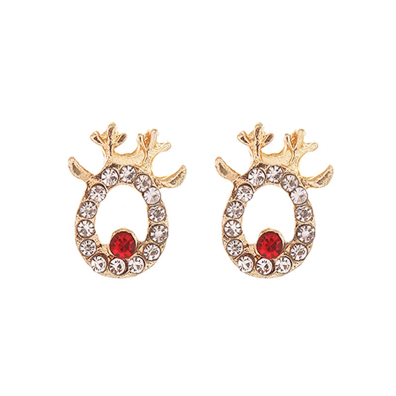 Christmas Cute Minimalist Christmas Tree Santa Claus Snowman Alloy Party Festival