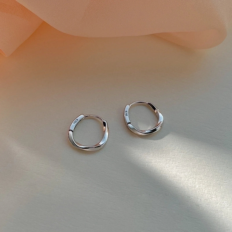 1 Pair Casual Minimalist Round Heart Shape Plating Inlay Copper Zircon Earrings