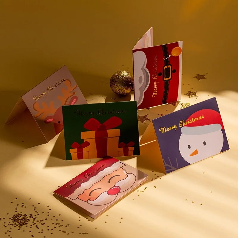 Christmas Artistic Snowman Christmas Card
