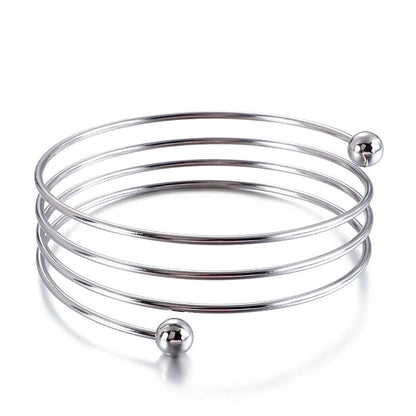 Simple Spring Multi-layer Stainless Steel Bracelets