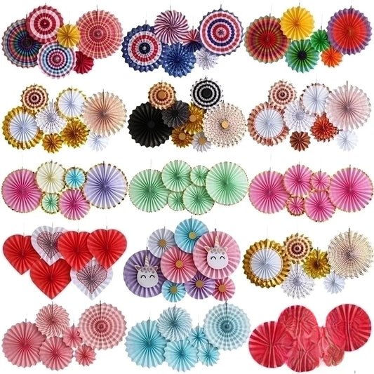 Flower Craft Paper Casual Daily Party Hanging Ornaments Party Supplies Decorations 1 Piece
