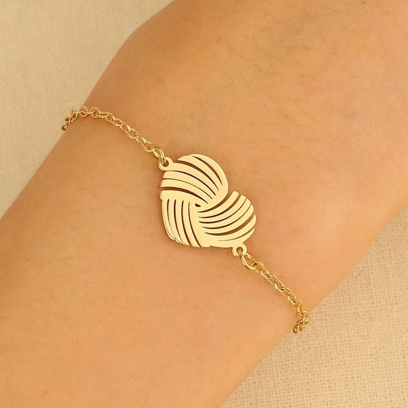 Minimalist Classic Style Snowflake 304 Stainless Steel Zircon Stainless Steel Bracelets In Bulk