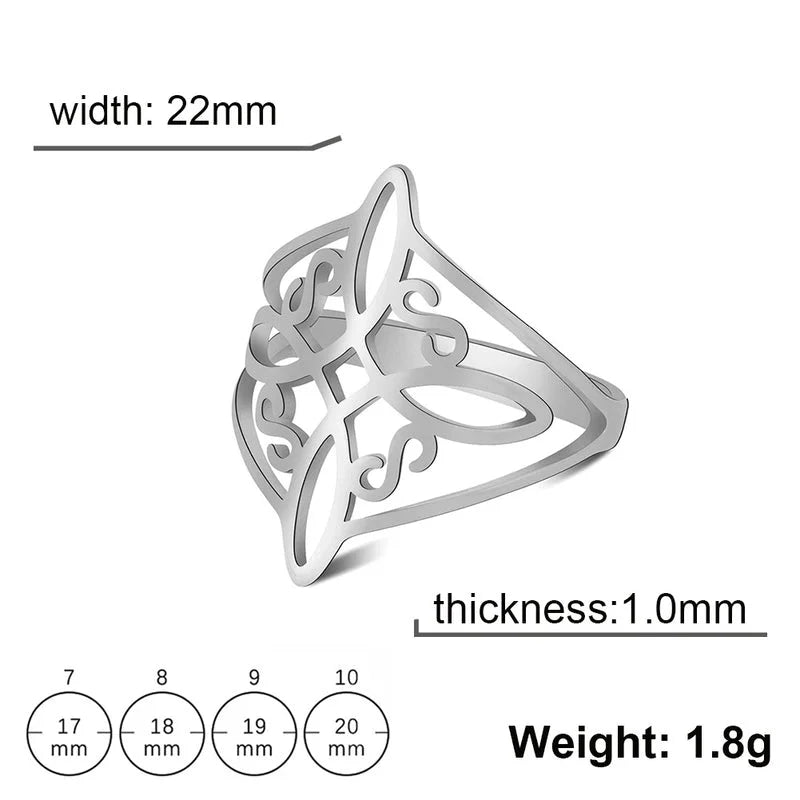 Minimalist Geometric Stainless Steel Plating Rings